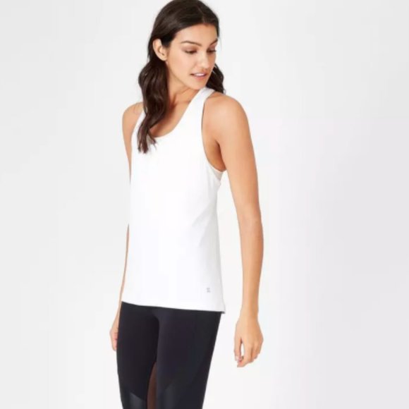 Sweaty Betty Tops - Sweaty Betty Compound Workout Tank White NO Size
